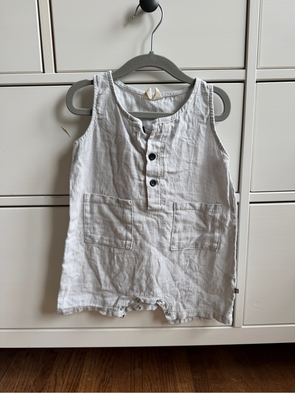 Kyte Baby toddler linen romper